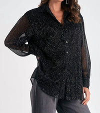 Elan - Long Sleeve Oversized Blouse