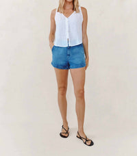 Bella Dahl - Sleeveless Pintuck V Neck Top