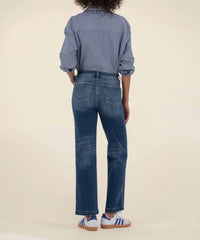 KUT FROM THE KLOTH Pattie High Rise Straight Leg Jeans in razor - women's jeans - detail view