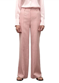 Iris Setlakwe - Pintuck Linen Wide Leg Pants
