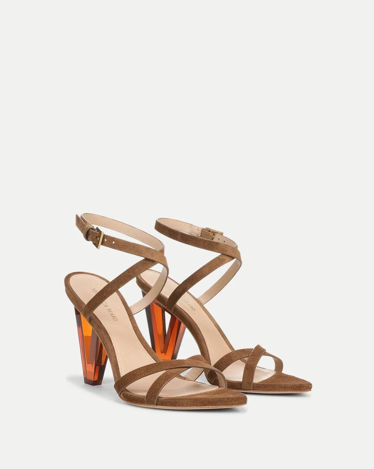 Veronica Beard - Women's Lanaya Suede Ankle Wrap Heel