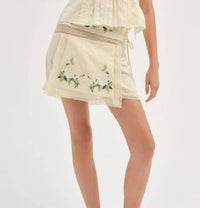 For Love & Lemons - Women's Jolene Embroidered Mini Skirt