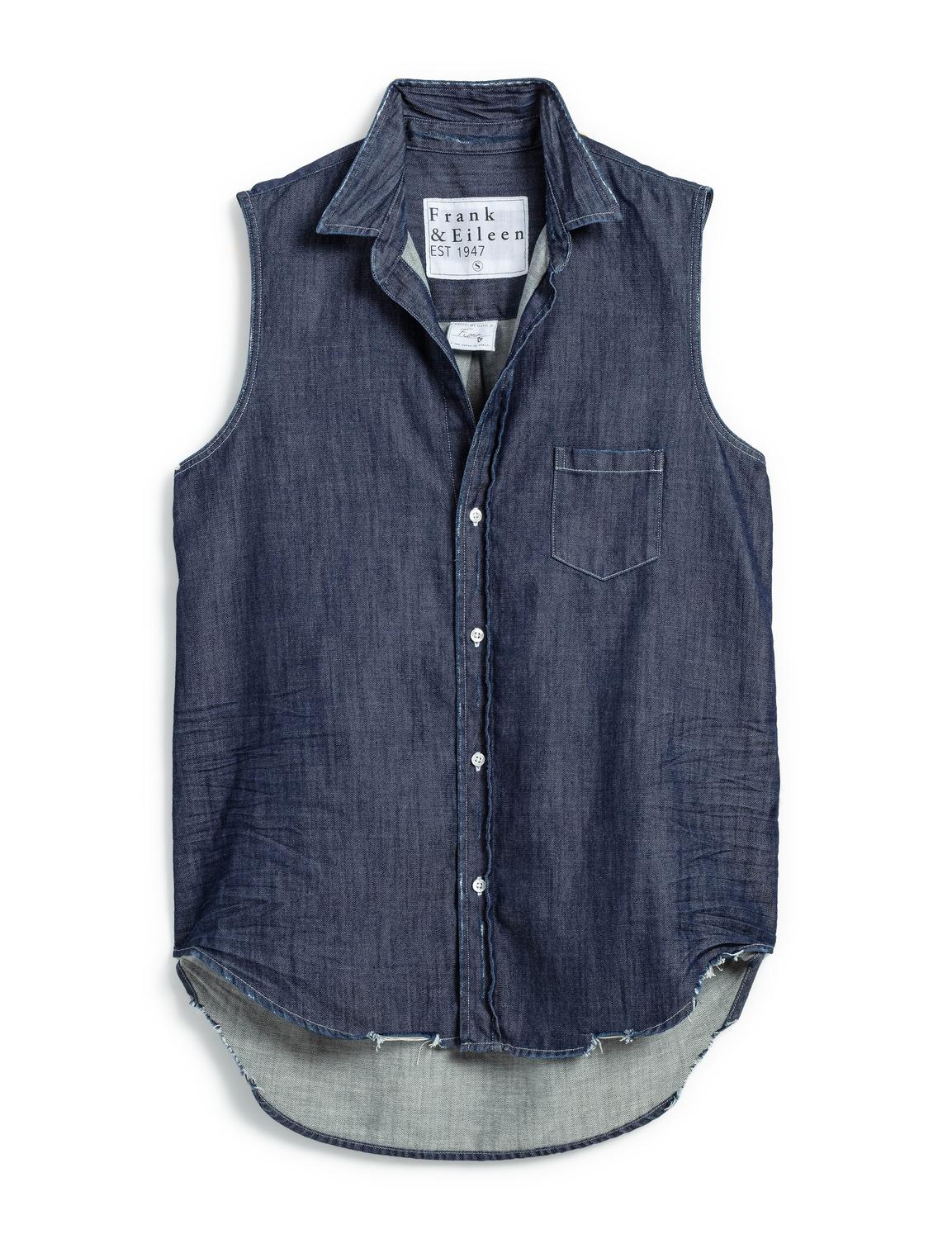 Frank & Eileen - FIONA SLEEVELESS BUTTON-UP SHIRT