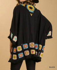 Umgee - Crochet Patchwork Squares Kimono