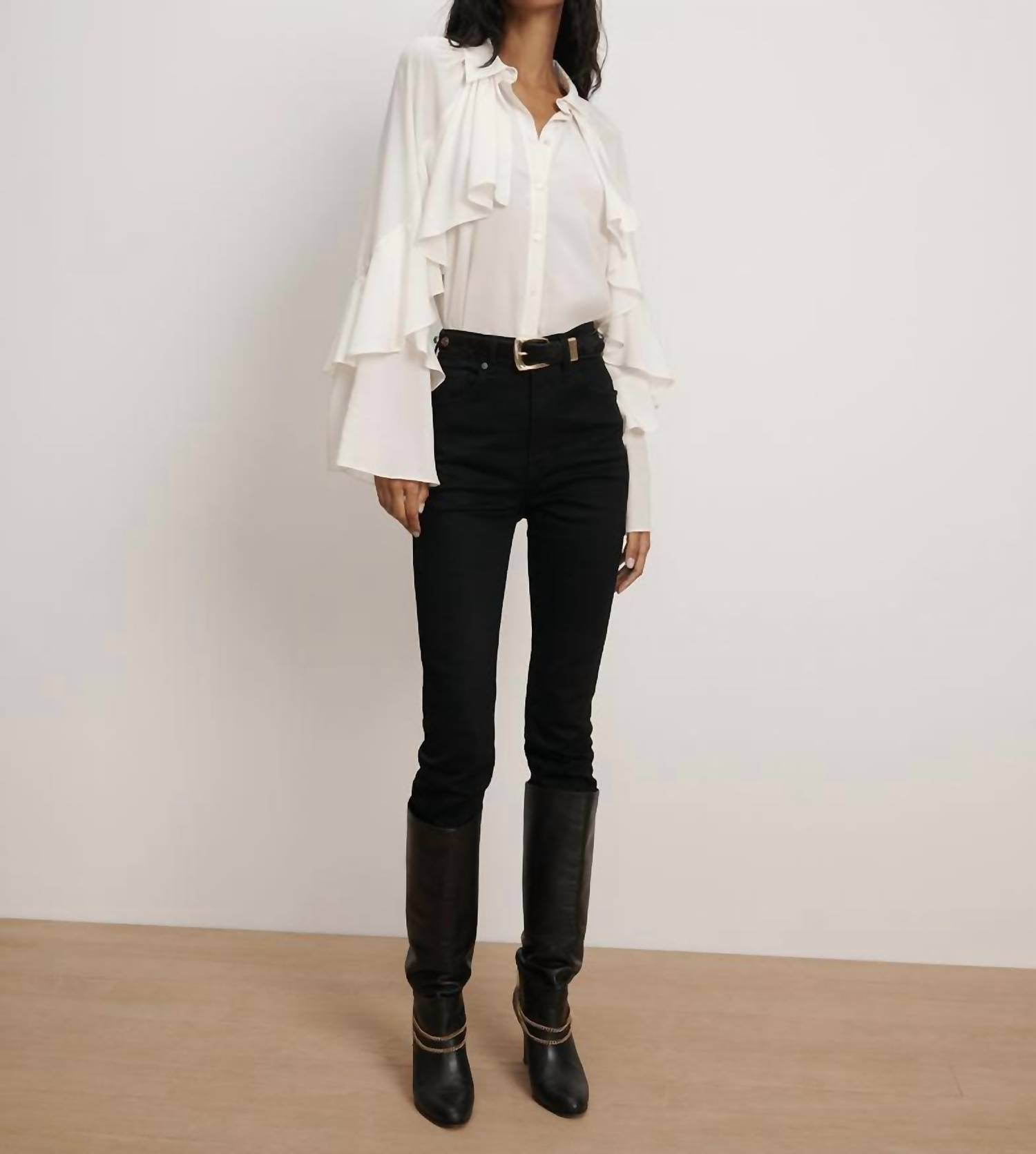 Veronica Beard - Demaris Ruffled Button-down Blouse