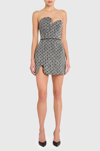 Amanda Uprichard - Puzzle Strapless Mini Dress