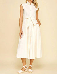 Pinch - Hayes Sleeveless Button-Front Shirt Dress