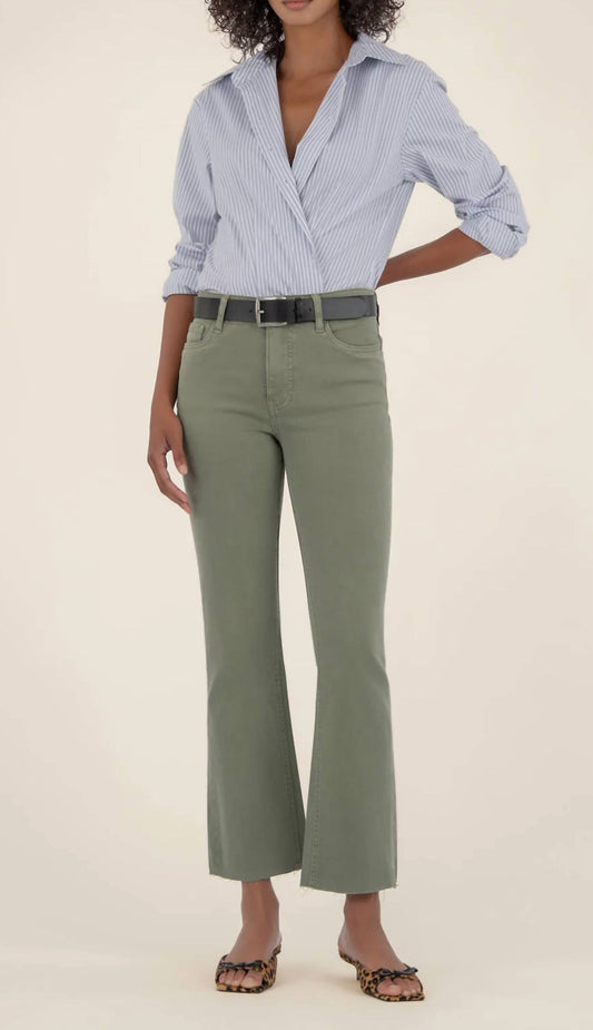 Kut From The Kloth - Kelsey Fab Ab Frayed High Waist Ankle Flare Pants