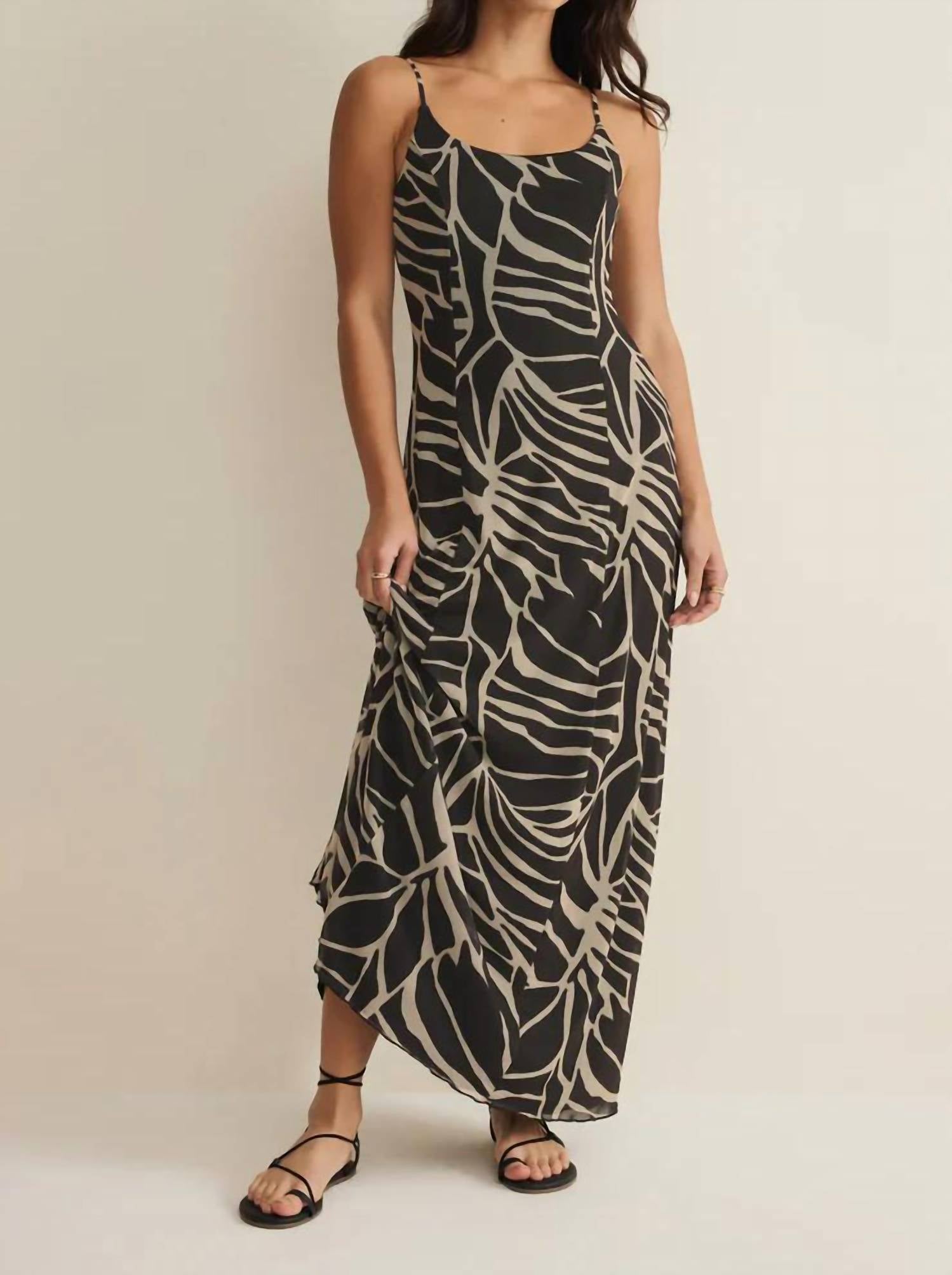 Z Supply - Charisma Palm Mesh Maxi Dress