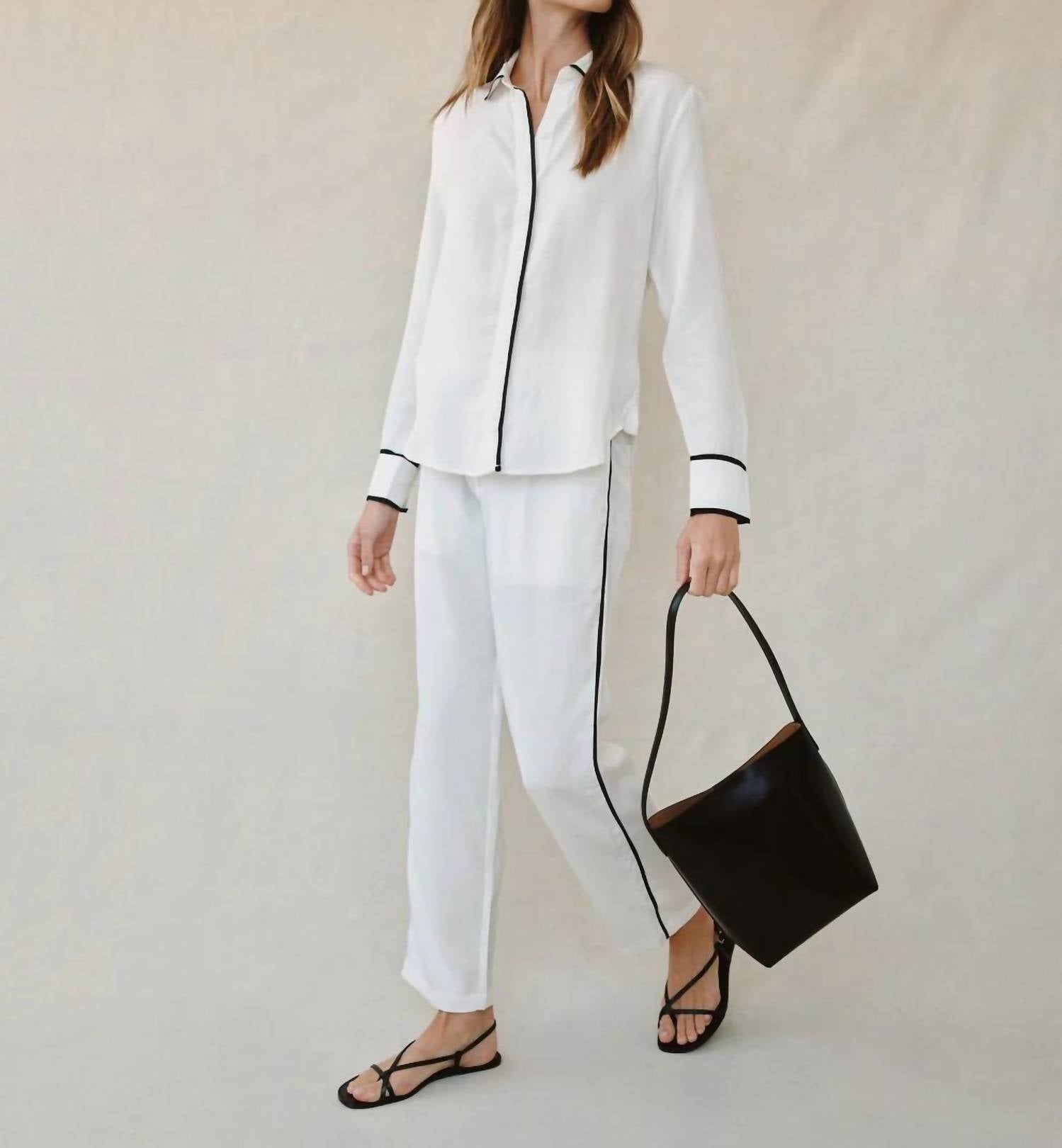 Bella Dahl - Contrast Trim Shirt