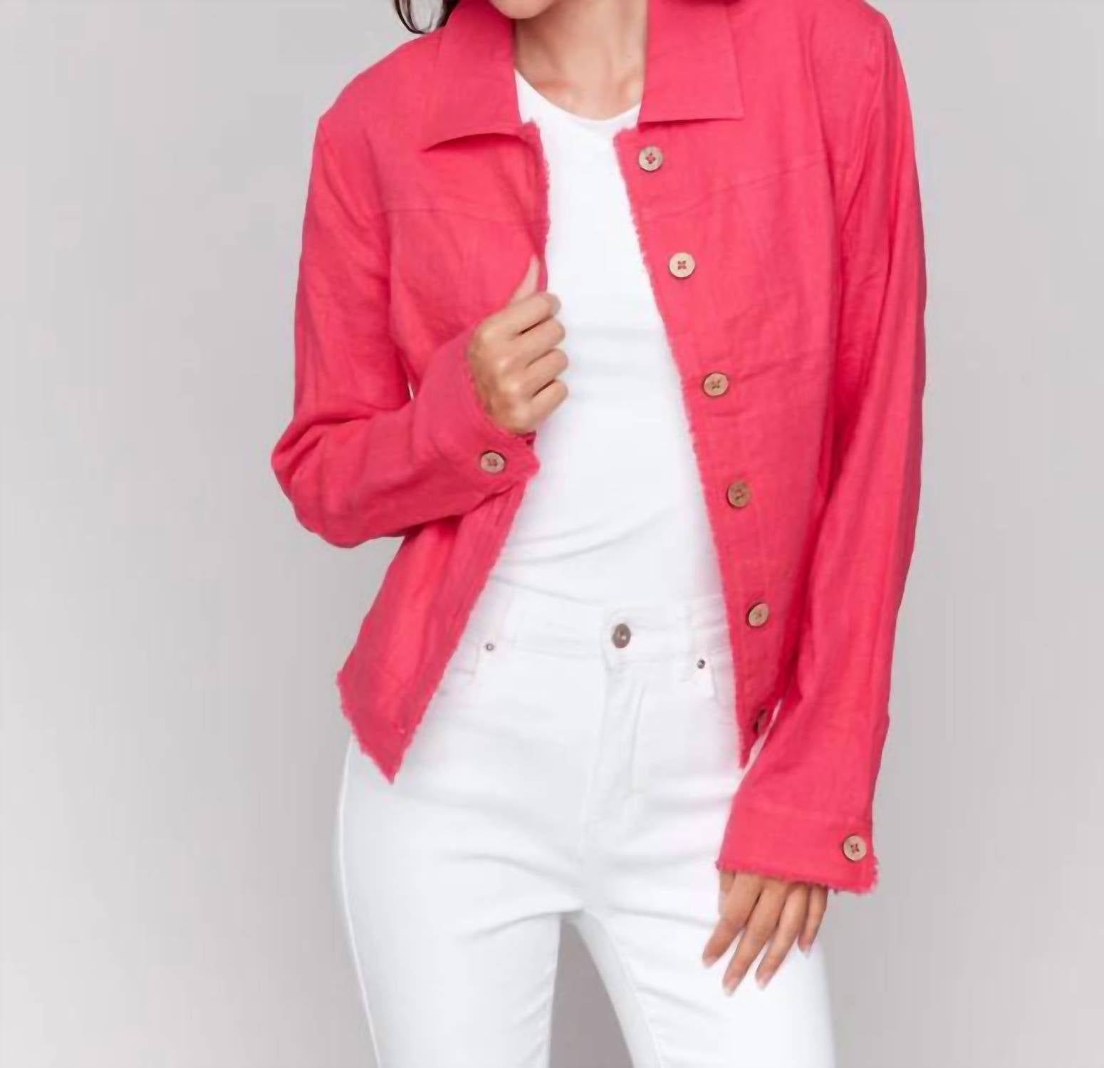 Charlie B - Linen Blend Jacket
