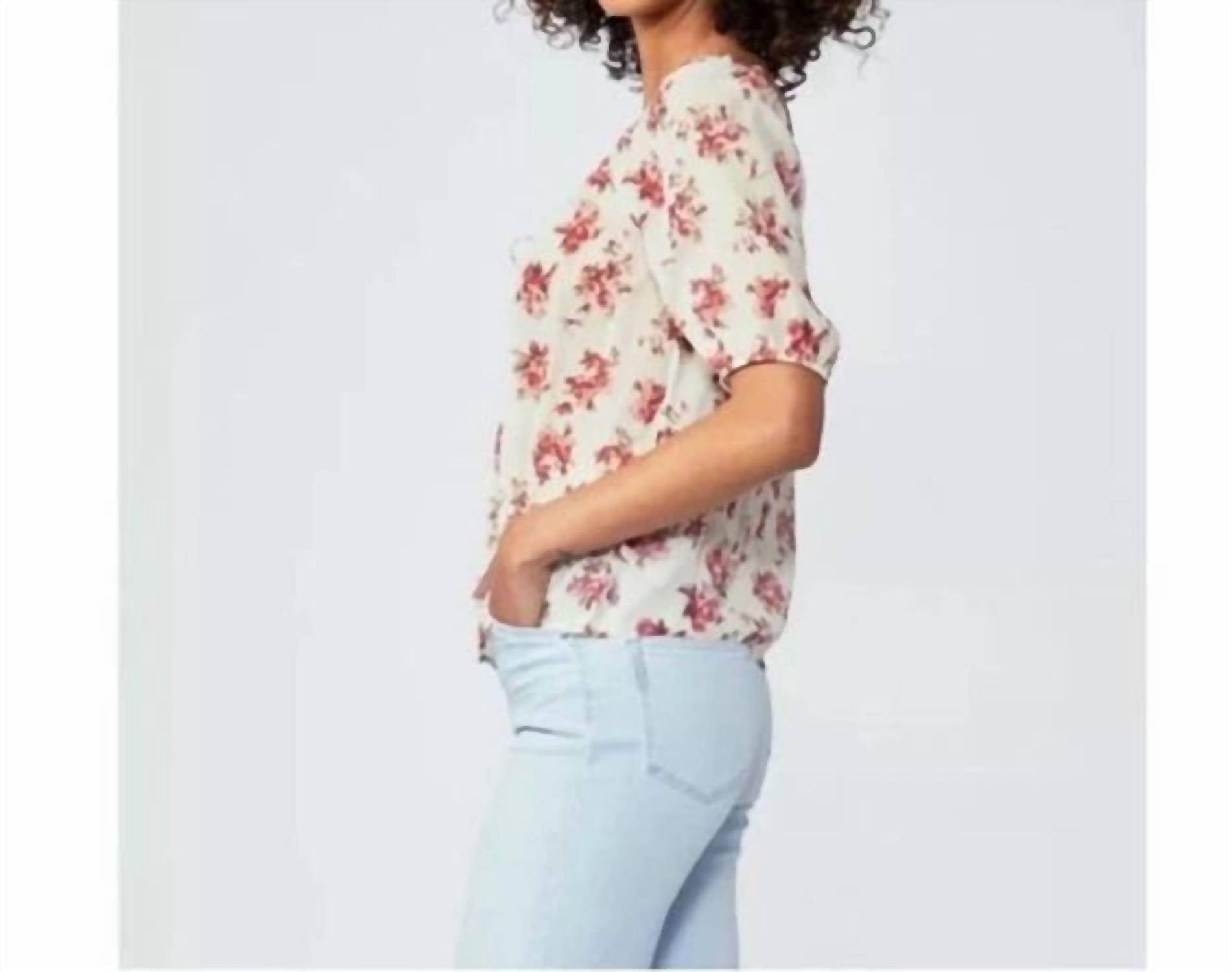 Paige - Franciska Crinkle Chiffon Top