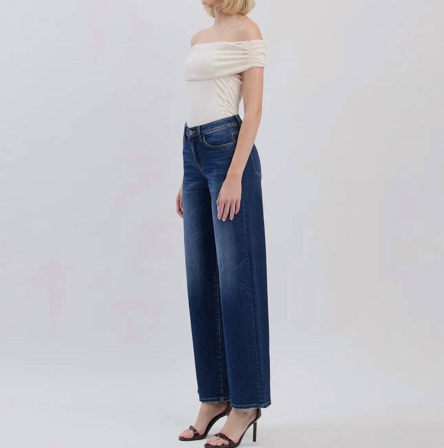 Flying Monkey - High Rise Wide Leg Stretch Jean