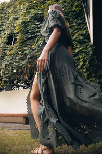 Uma And Leopold - Alya Embroidery Maxi Skirt