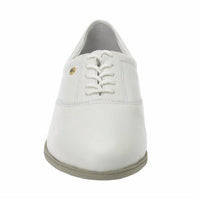 easy spirit Women's Motion Lace Up Oxford Shoes in white - women's flats - alternate view