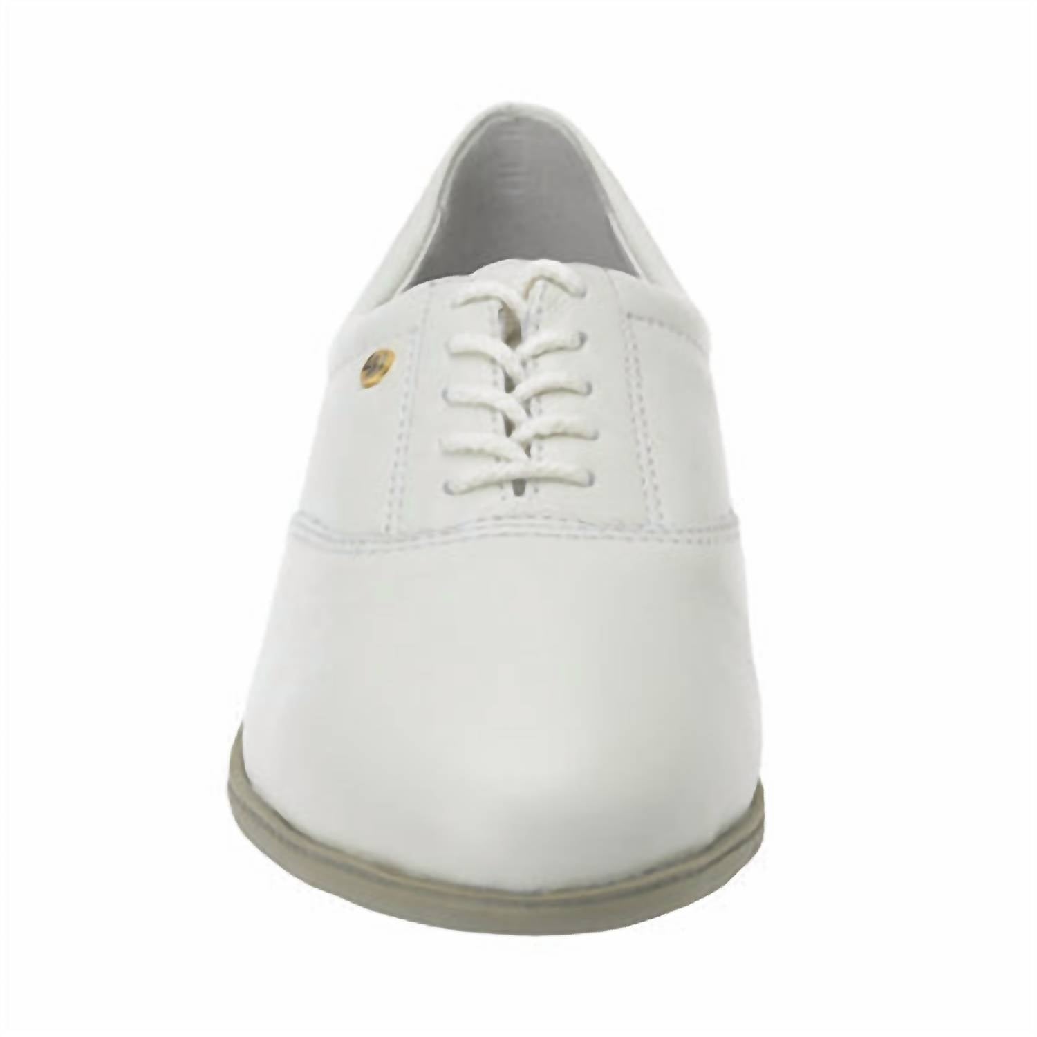 easy spirit Women's Motion Lace Up Oxford Shoes in white - women's flats - alternate view