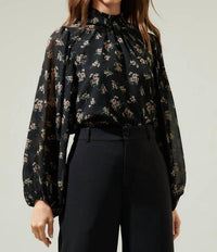 Sugarlips - Balloon Sleeve Blouse