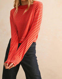 Miou Muse - Striped Sweater Top
