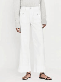 Frame - Women's 70's Patch Pocket Crop Straight Pants