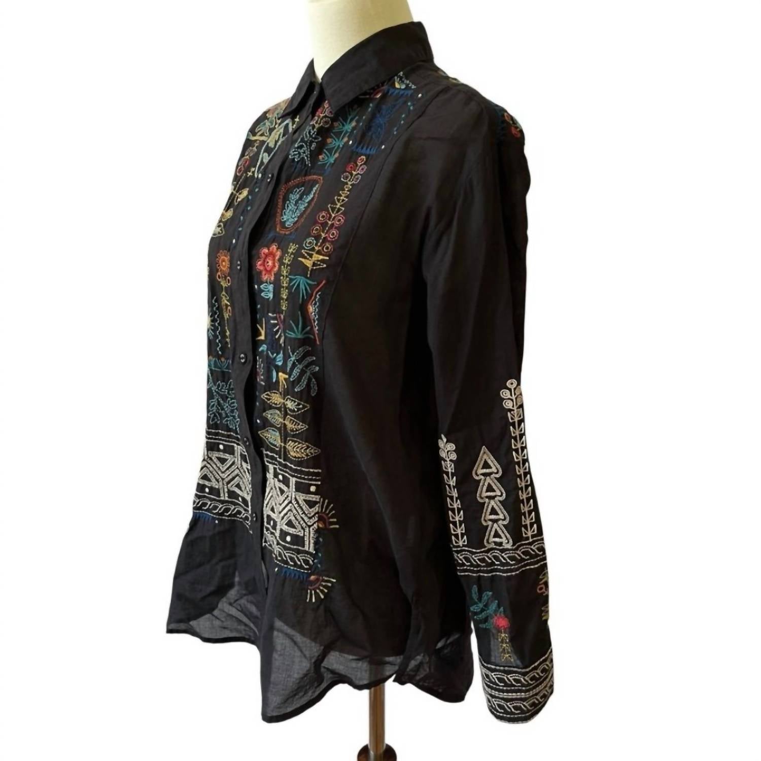 Johnny Was - Scara Oversized Yoke Shirt
