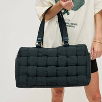 Urban Expressions - Serena Woven Nylon Travel Duffel Weekender Bag