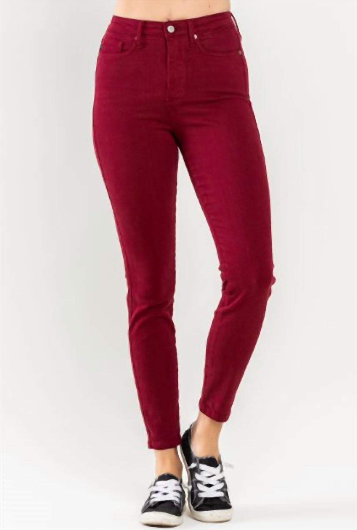 Judy Blue - High Waist Tummy Control Garment Dyed Skinny Jeans