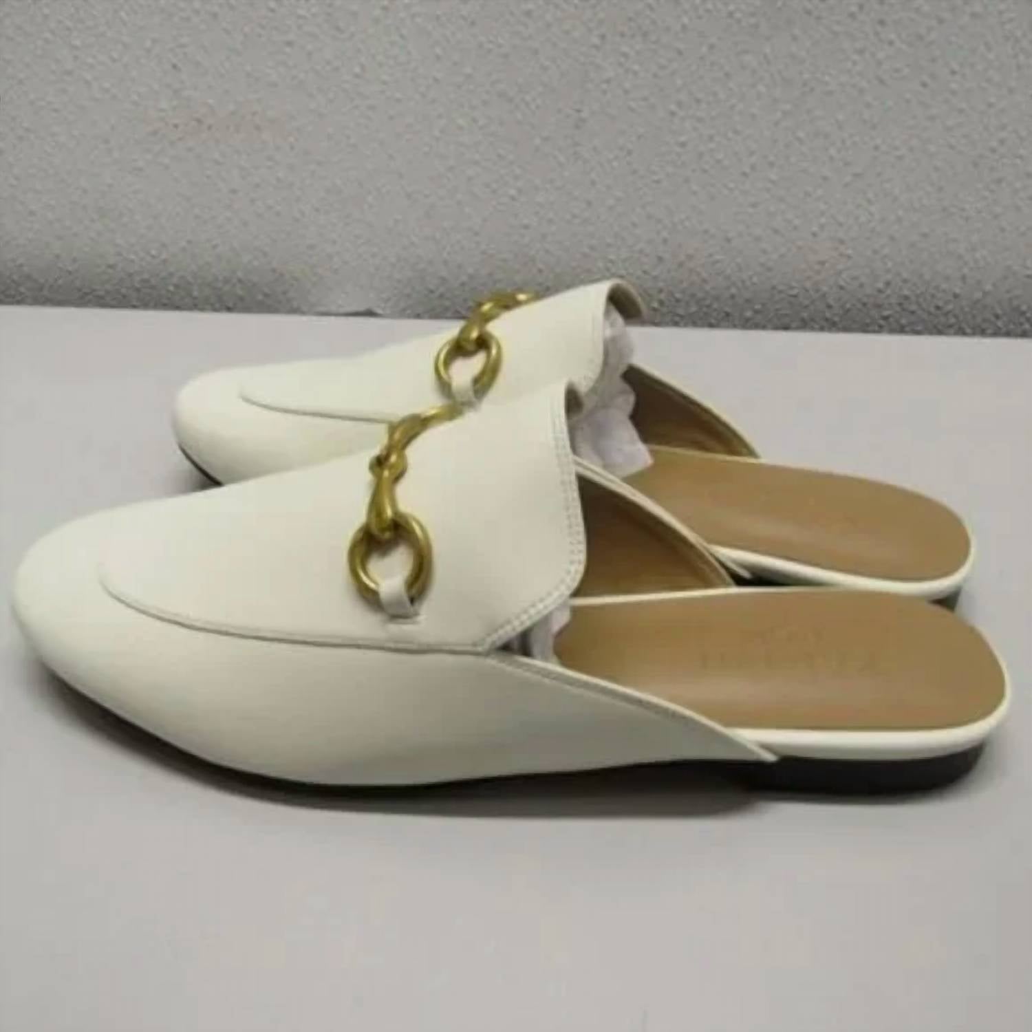 Kaitlyn Pan Shoes - Women's Aaliyah Buckled Slip-on Mules