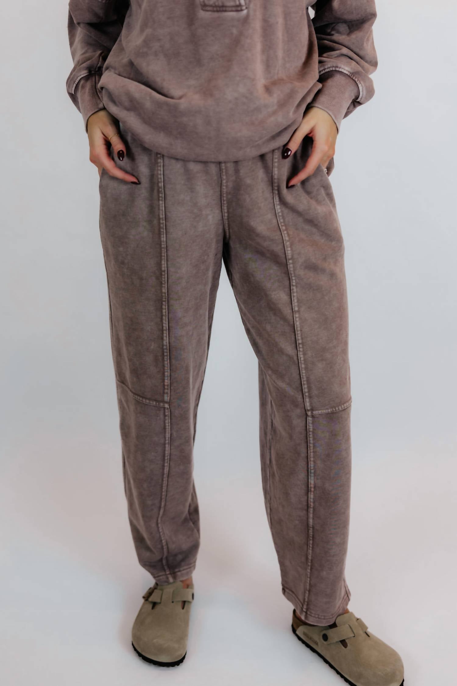 Rae Mode - Avia Mineral Washed Pullover & Barrel Pant Set