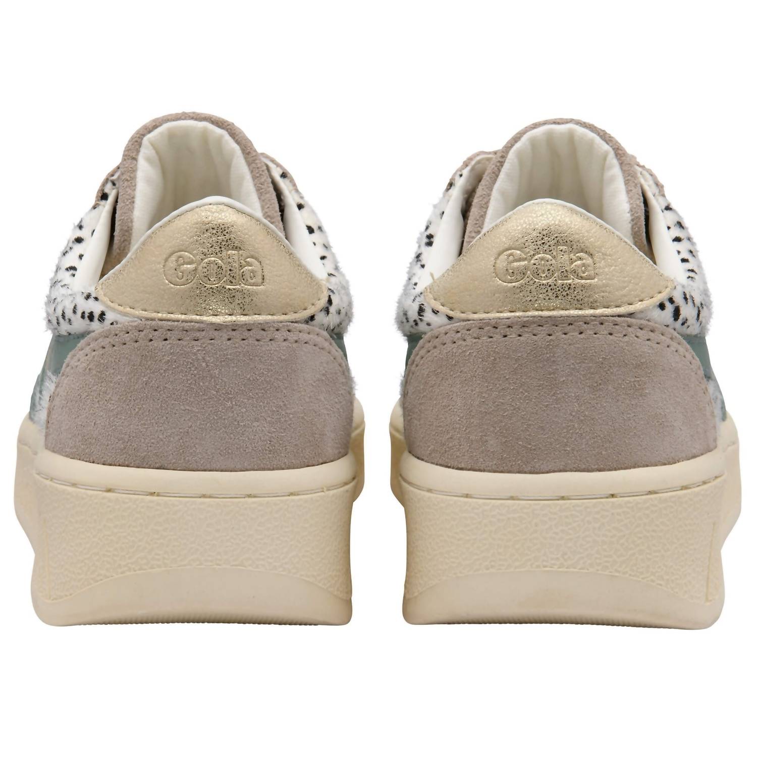Gola Women's Grandslam Savannah Sneakers in cheetah feather grey green mist - women's sneaker - view 4