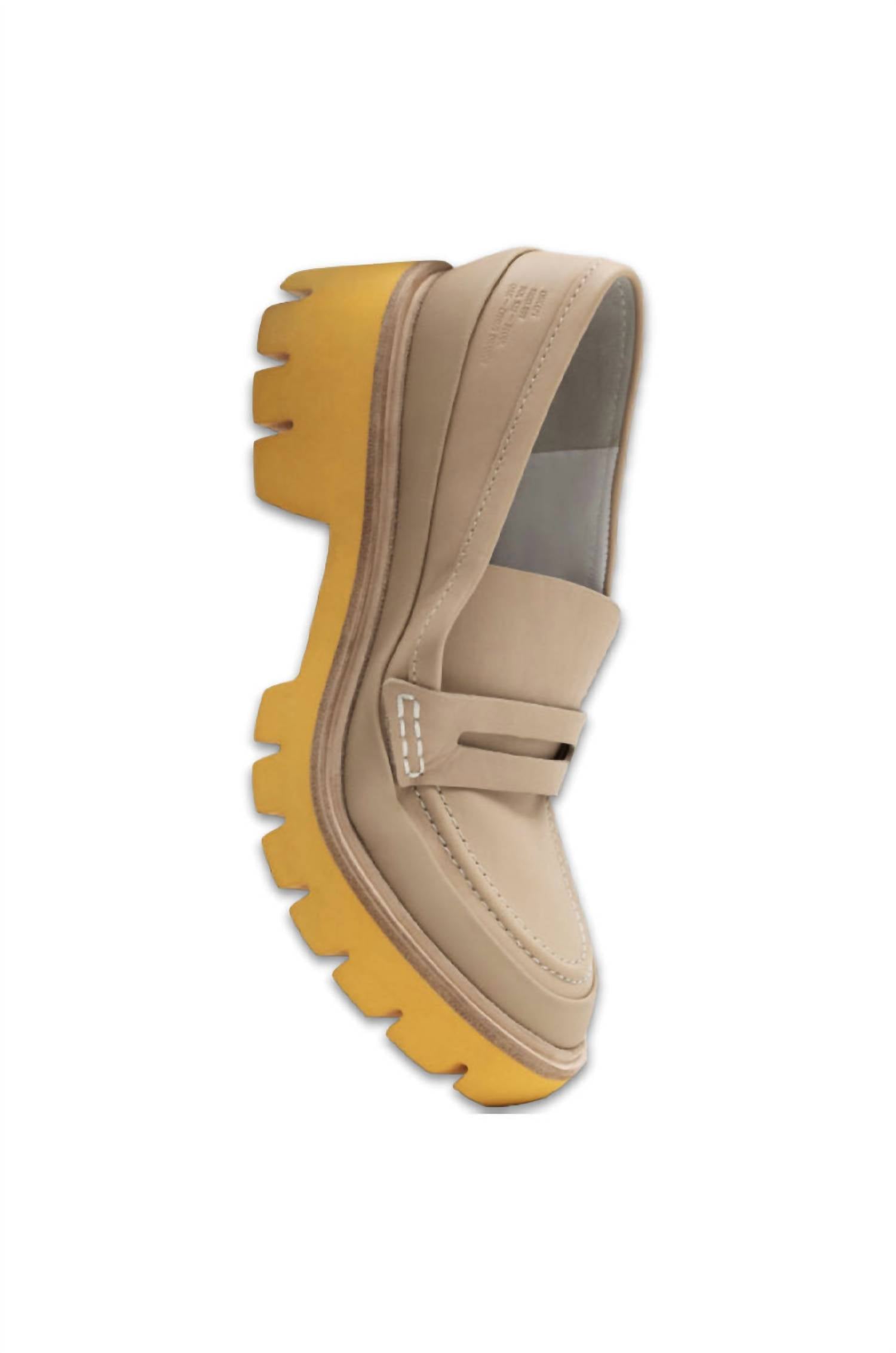 Oncept Women's Seoul Loafer in oak citrus orange - women's flats - detail view