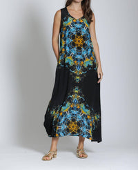 Apny - Women's V Neck Tank Maxi Dress