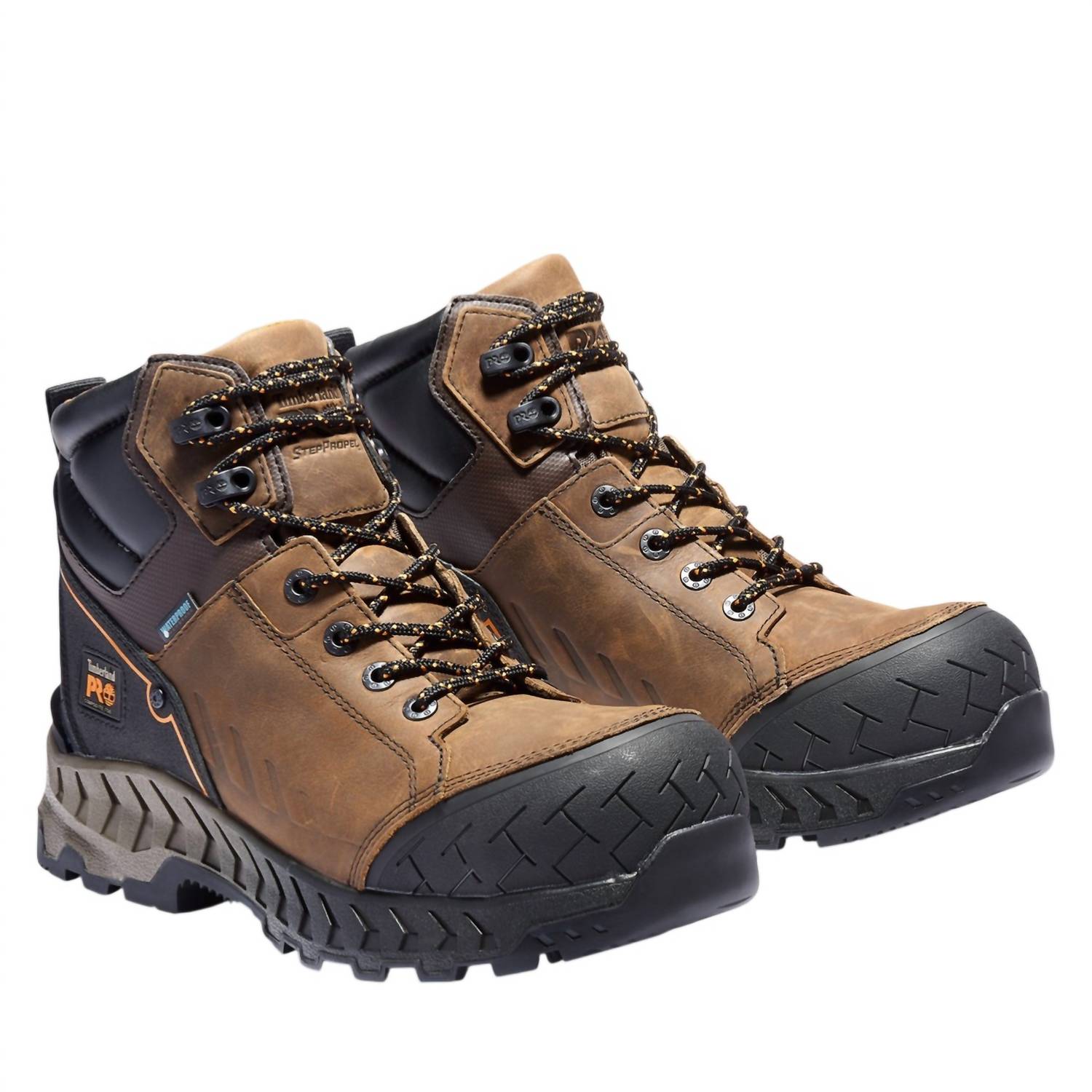 Timberland Men's Work Summit Composite Safety Toe Work Boots in brown - men's boots - alternate view
