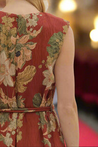 Entro - Floral Sleeveless Midi Dress