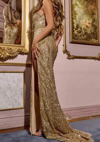 Jovani - Beaded Sweetheart Neck Prom Gown