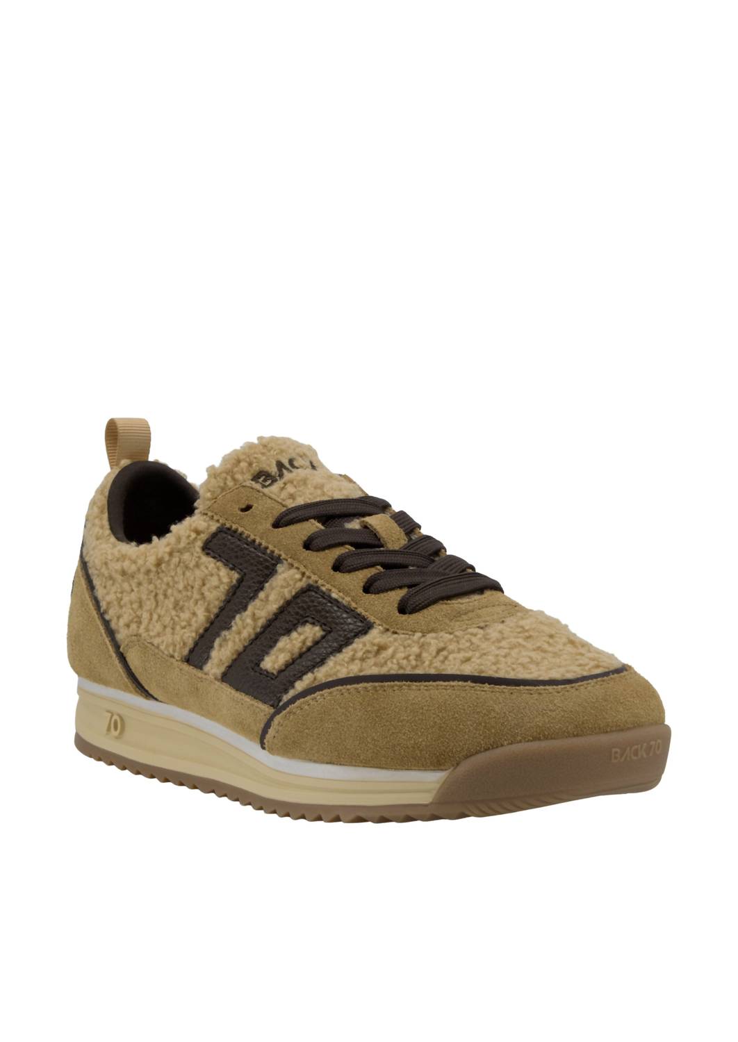 Back 70 Women's Jogger Ft Sneakers in beige coffee - women's sneaker - detail view