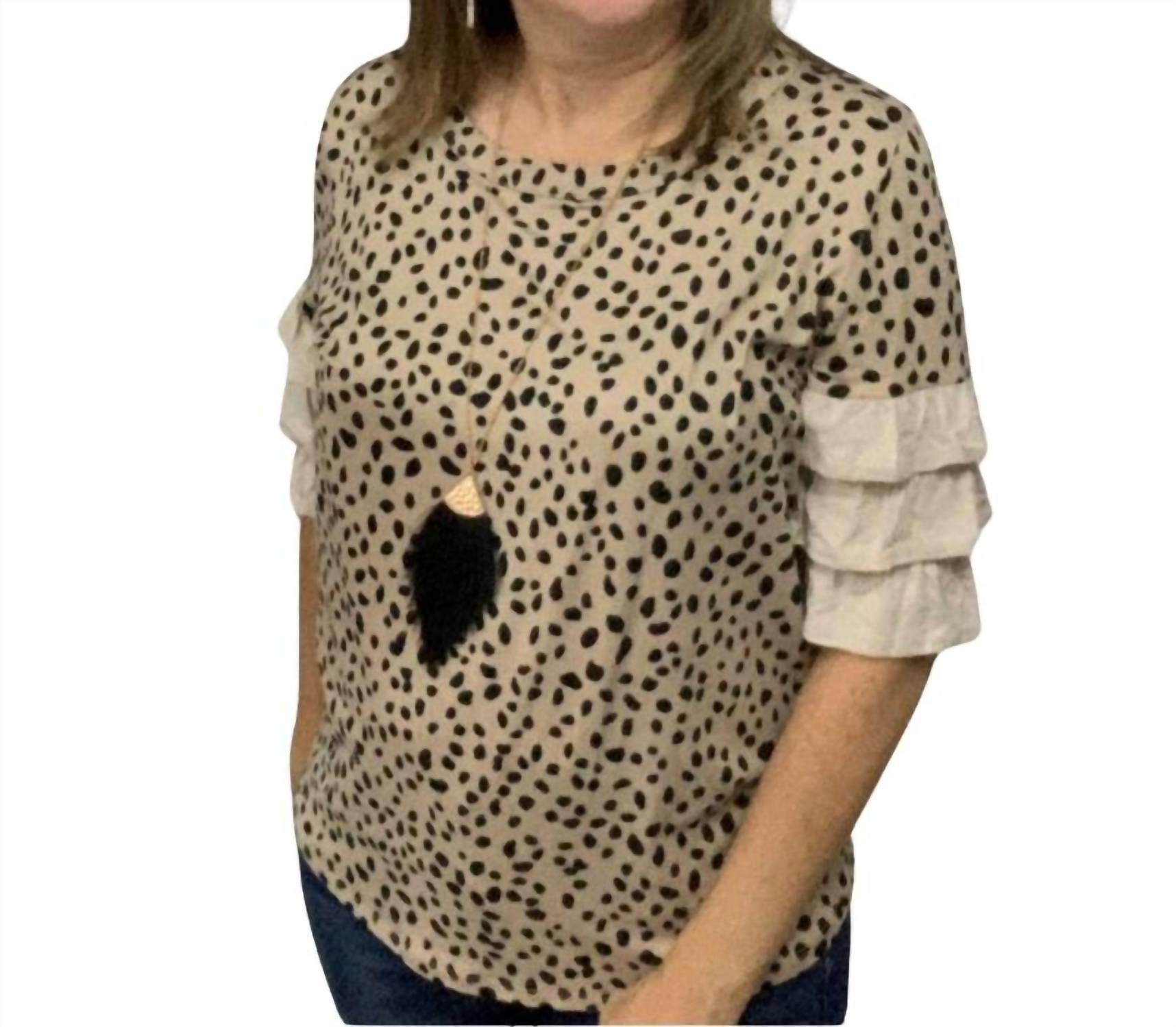 Vanilla Bay - Tiered Sleeves Blouse