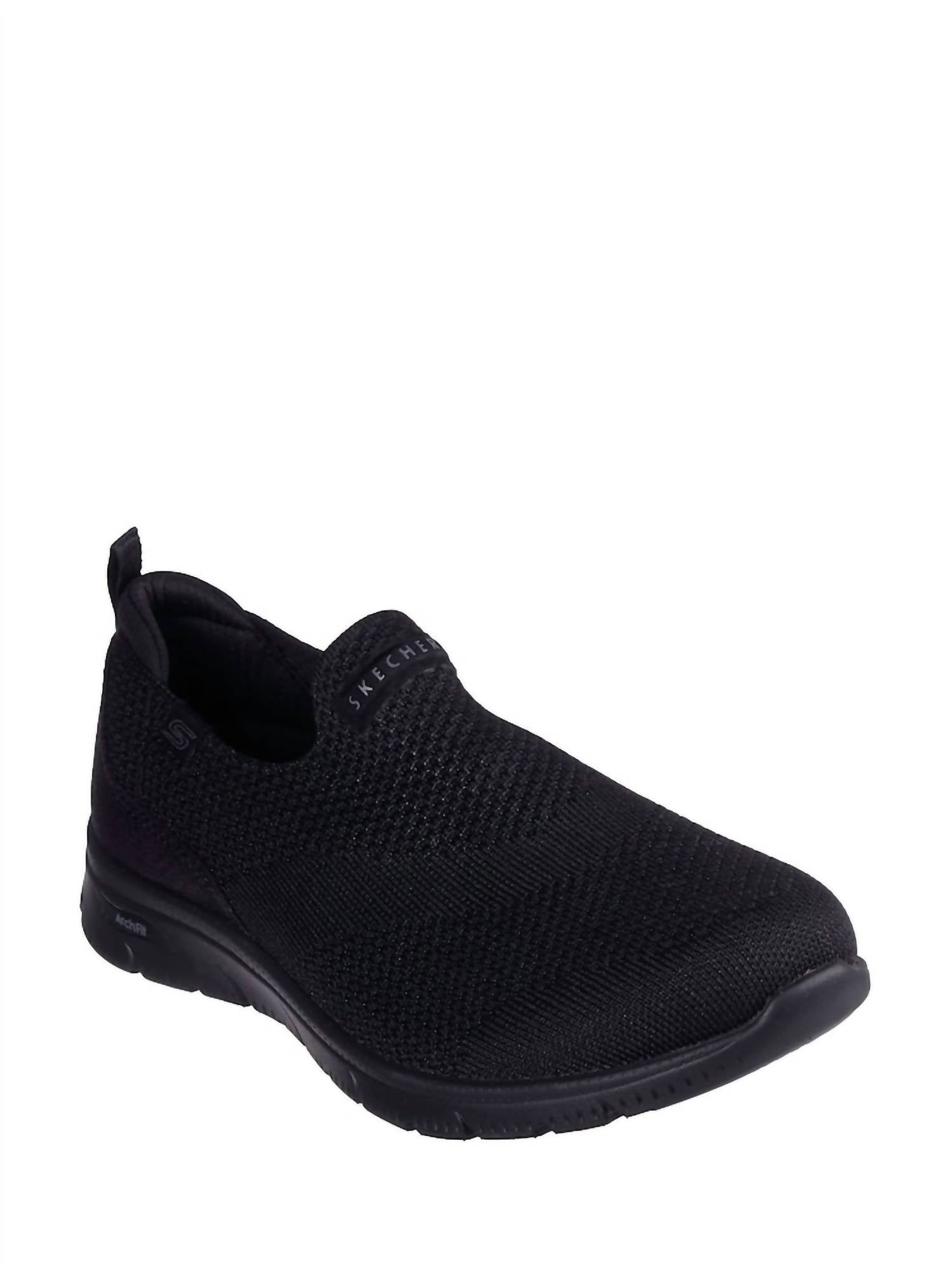 Skechers Women's Cascade Arch Fit Sneaker in black - women's sneaker