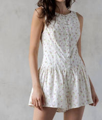 Storia - Floral Button-Down Romper