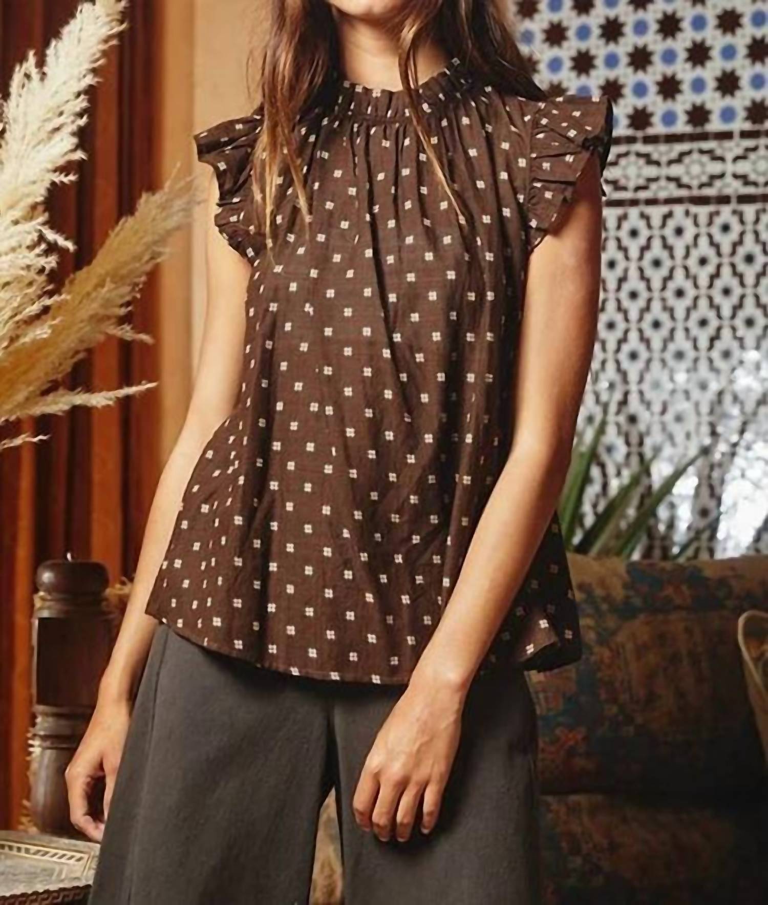 Bucketlist - Cecilia Ruffle Blouse Top