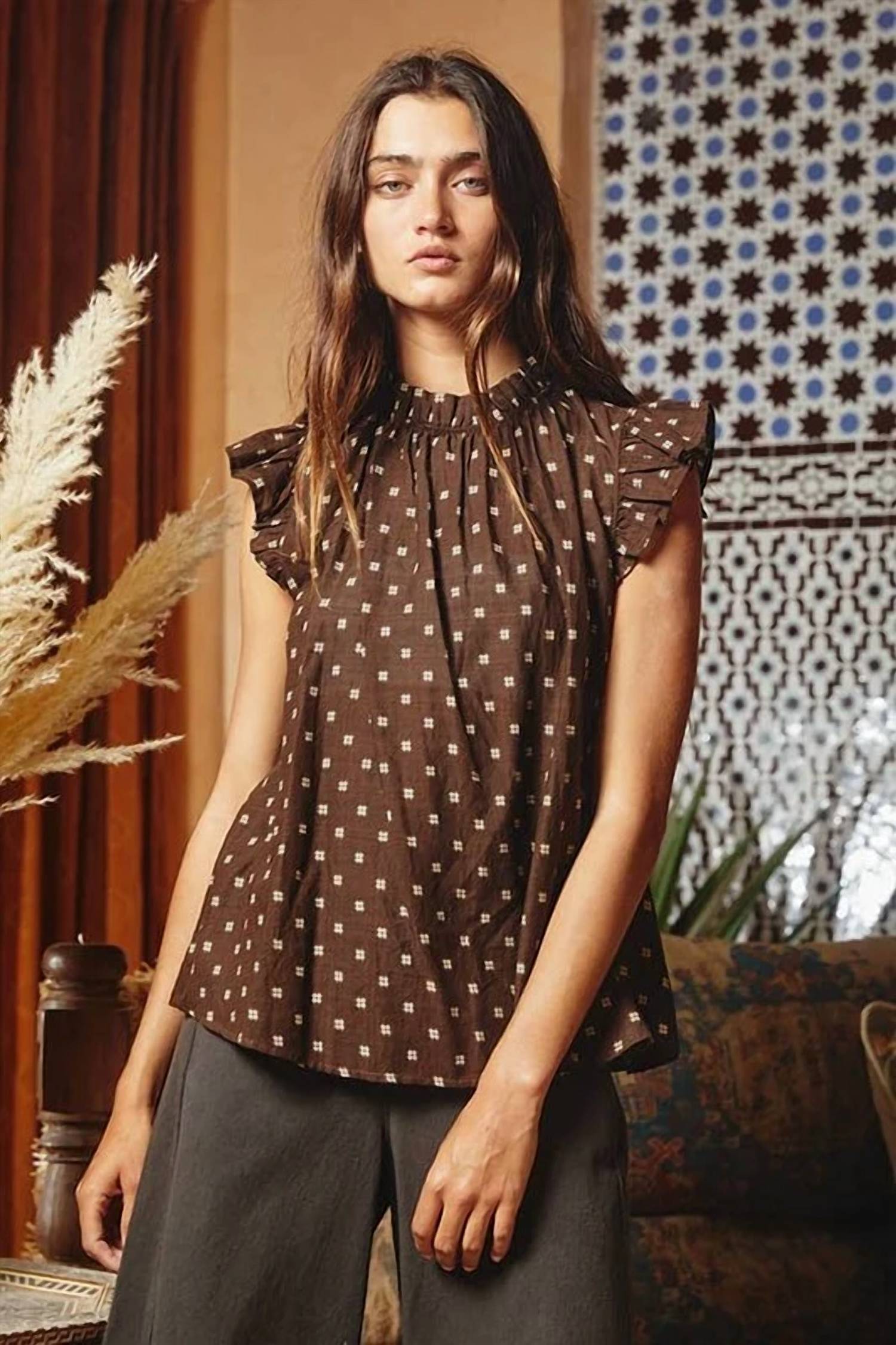 Bucketlist - Cecilia Ruffle Blouse Top