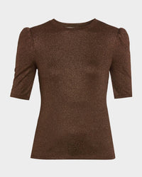 Frame - Lurex Gathered Tee