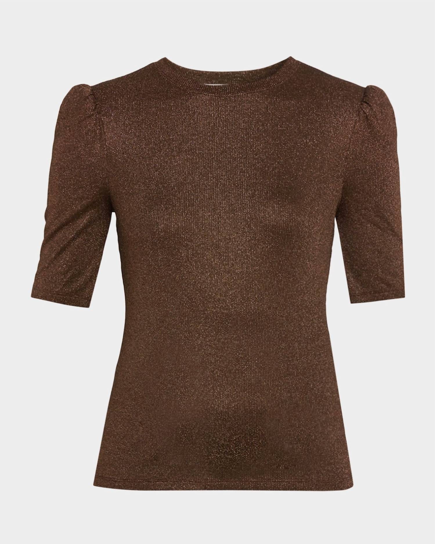 Frame - Lurex Gathered Tee