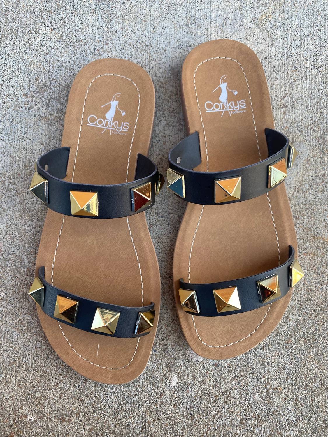 Corkys Footwear Women's Daiquiri Sandals in black strap - women's sandal - alternate view