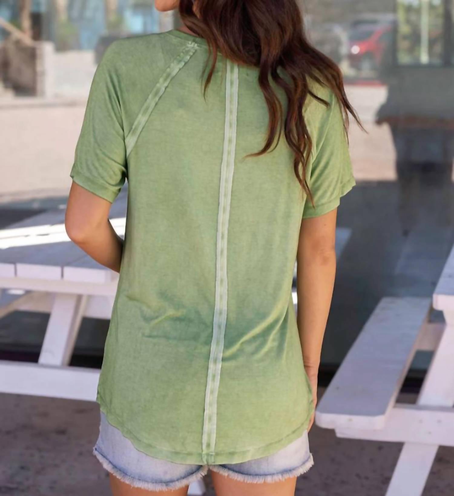 Grace And Lace - Mineral Wash Raglan Tee
