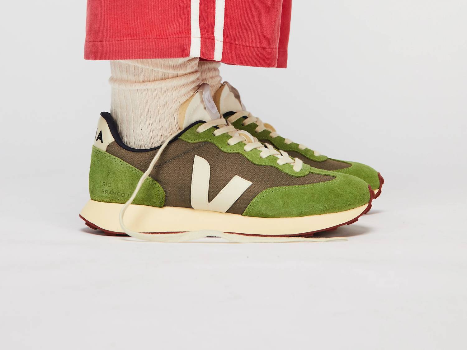 VEJA Women's Rio Branco Sneakers in kaki pierre - women's sneaker - view 4