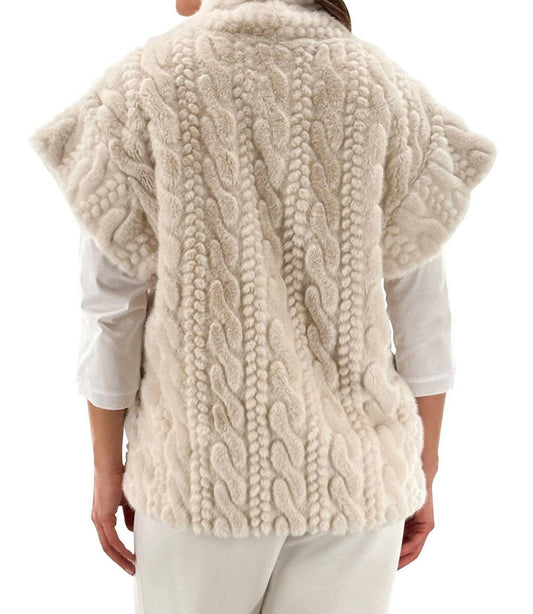 Orly - Faux Fur Cable Gilet