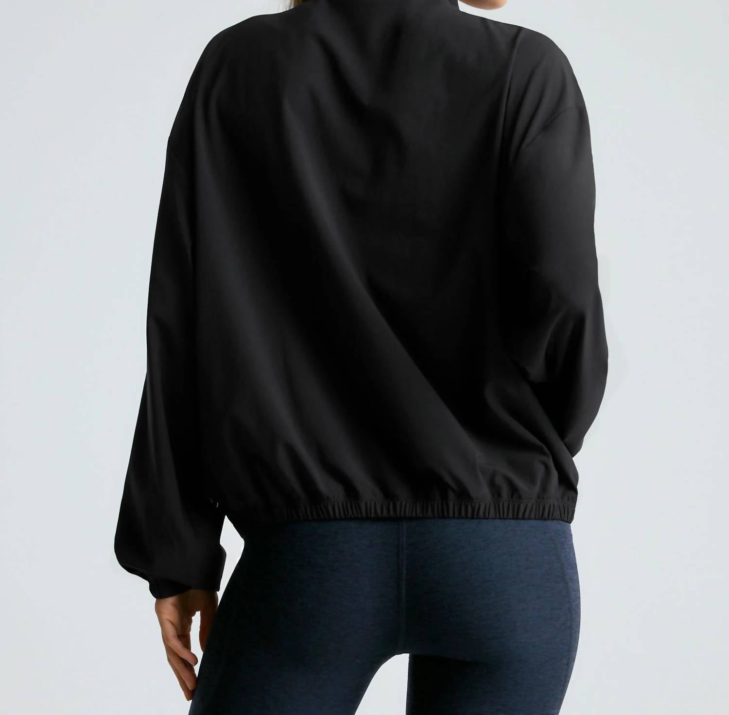 Beyond Yoga - Stretch Woven In Stride Half Zip Pullover