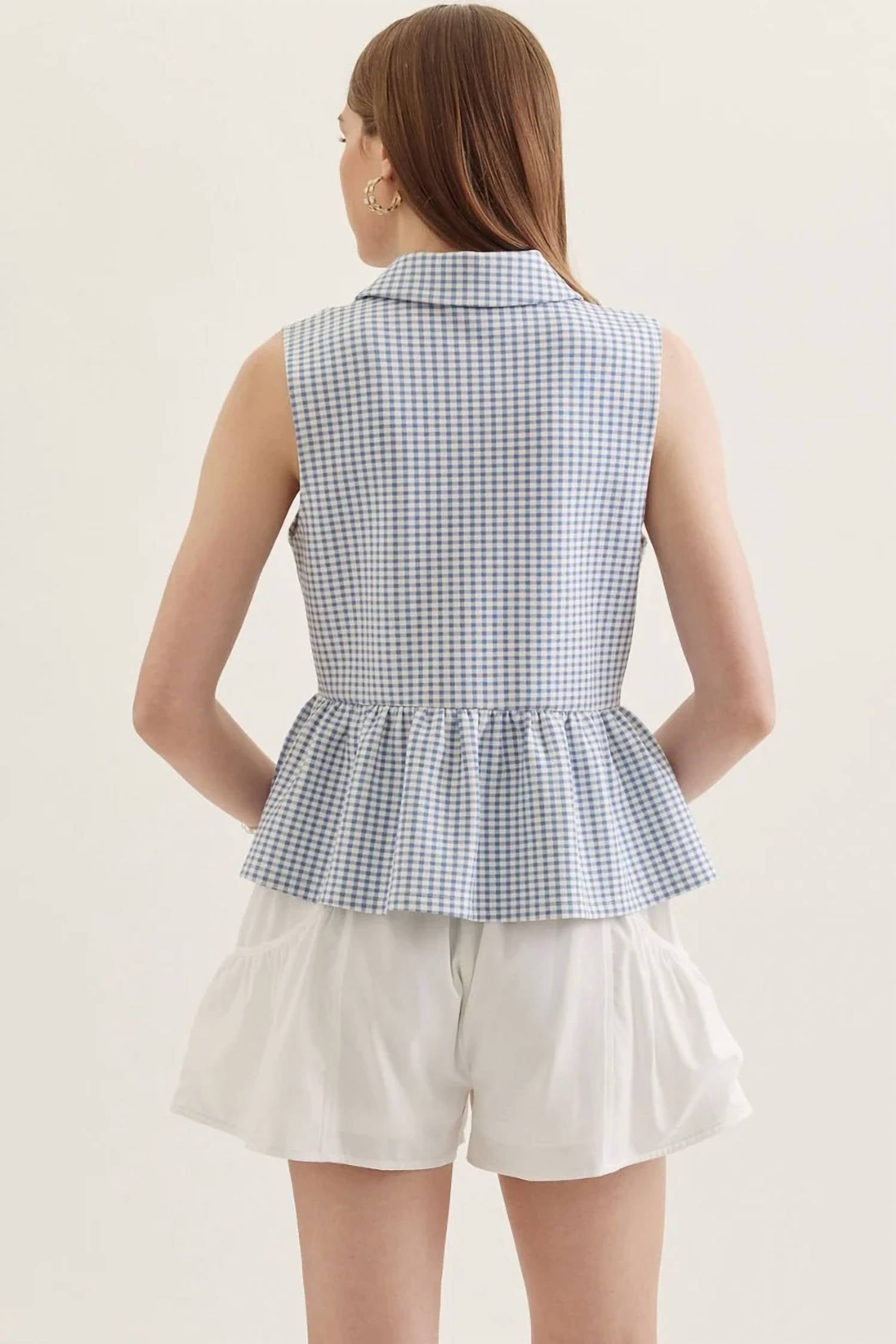 Entro - Gingham Ways Blouse