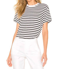 Atm - Jersey Stripe Boy Short Sleeve Top