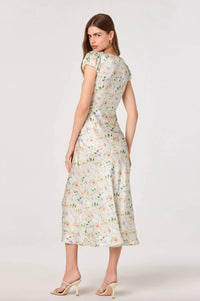 Astr - Makaela Puff Sleeve Midi Dress